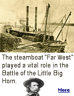 As Custer and his men died on June 25, 1876, the Far West steamboat was making its way up the Bighorn River to rendezvous with General Terry to resupply his troops when the word came of the Custer massacre. It was now up to the captain of the riverboat to get wounded soldiers back to Fort Abraham Lincoln, near Bismarck, North Dakota as soon as possible.